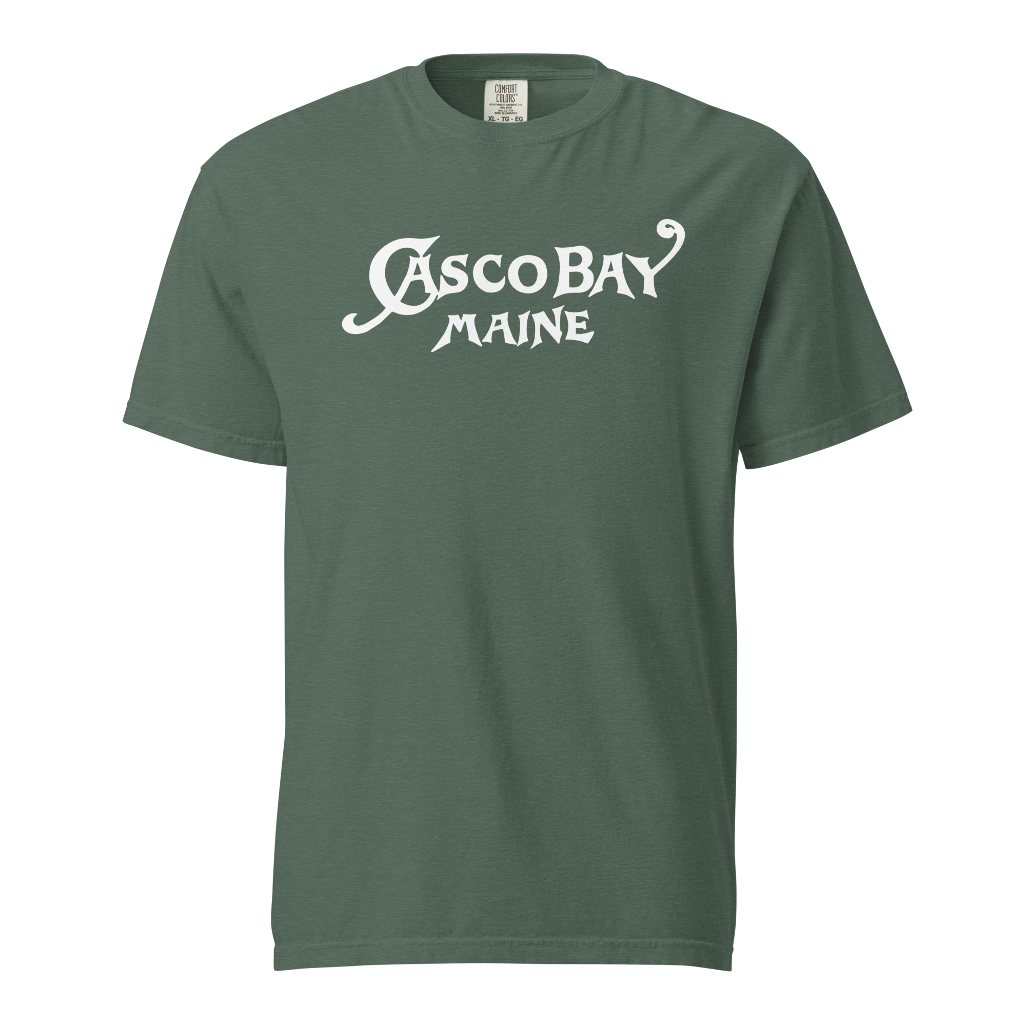 Green Comfort Colors Casco Bay Tee - Printed